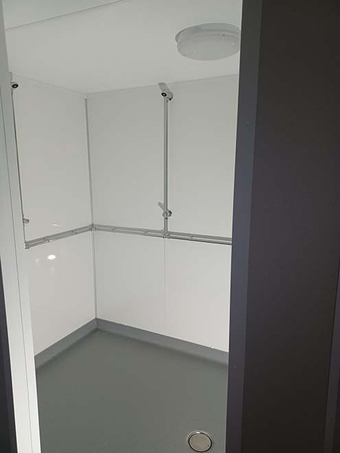 modular communal shower internal