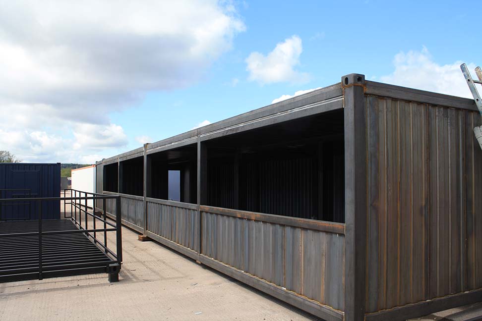modular turnstile building newspace containers